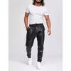 Sweat Pants Handmade Joggers Trousers Men's Genuine Leather Black Soft Lambskin