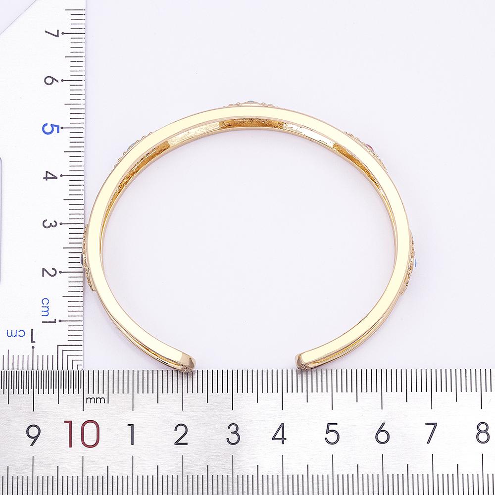 New Luxury Creative Design Turkish Evil Eye Cuff Bangle For Women Men Zircon Jewelry Hot Sale Party Wedding Lucky Gift Wholesale