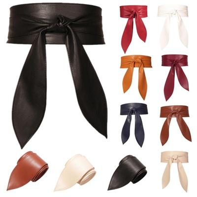 New Soft Clothing Decoration Bow Ribbon Waist Belts Decorative Waistband Women's Wide Girdle Waist Strap