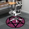 1 Stück Rose Floral Büro Runder Teppich, Unter Bürostühlen Schlafzimmer Wohnzimmer Heimdekoration, Raumdeko, In verschiedenen Größen erhältlich