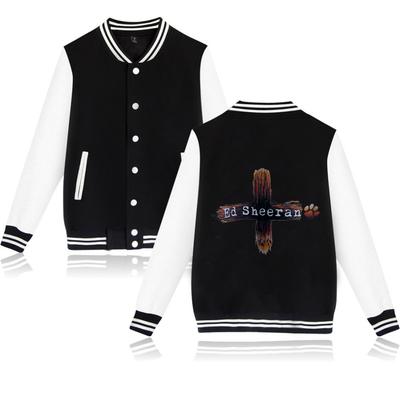 Damen Herren Jacken Bomberjacke Ed Sheeran Baseballjacke Oversize Hip Hop Oberbekleidung für College-Paare Kleidung
