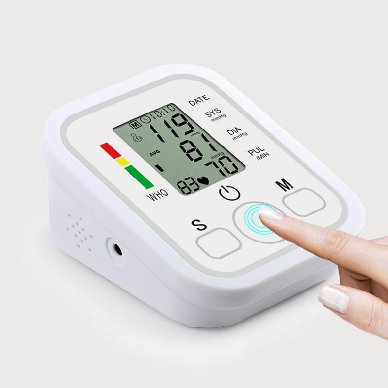1 Pcs Automatic Digital Upper Arm Blood Pressure Monitor Heart Beat Rate Pulse Meter Tonometer Sphygmomanometers Pulsometer