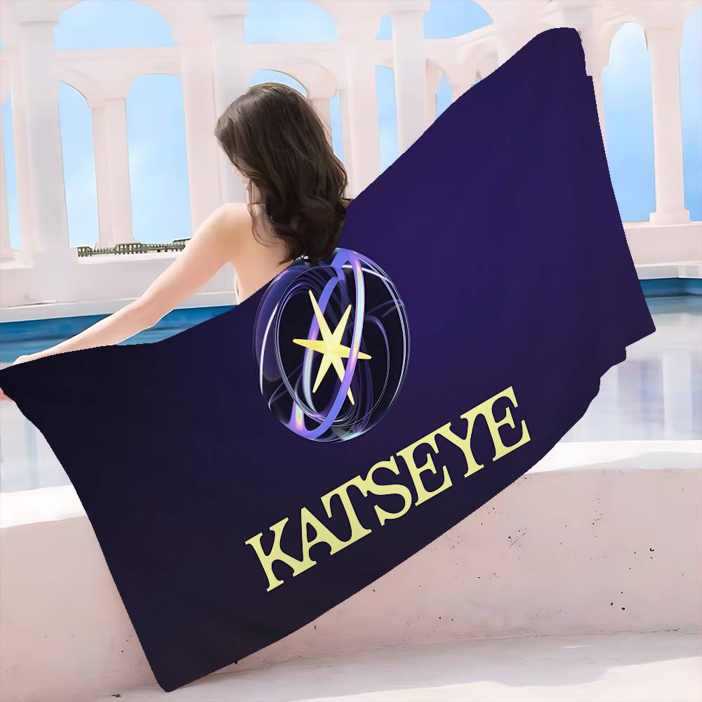 Kpop Band K-Katseyes Microfiber Blanket Quick Drying Beach Towels Oversized Printing Super Absorbent Pool Towel Blanket