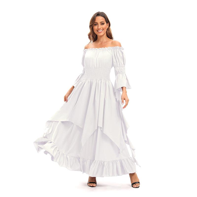 New Adult Damen Hofkleid Mittelalterliches Kostüm Party Ball Bühnenauftrittskostüm Damenbekleidung