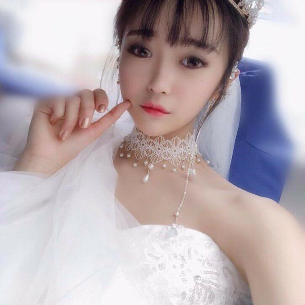 Koreanische Mode Samt Halsband Halskette für Frauen Vintage Sexy Spitze Halskette mit Anhänger Gothic Mädchen Hals Schmuck Zubehör