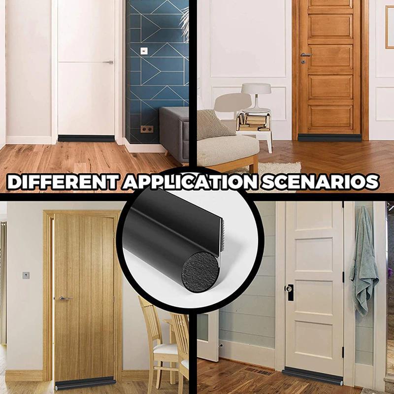 Door Bottoom Seal Strip Door Draft Stopper Weather Stripping Draft Blocker Insulator Weather Strip House Acoustic Foam