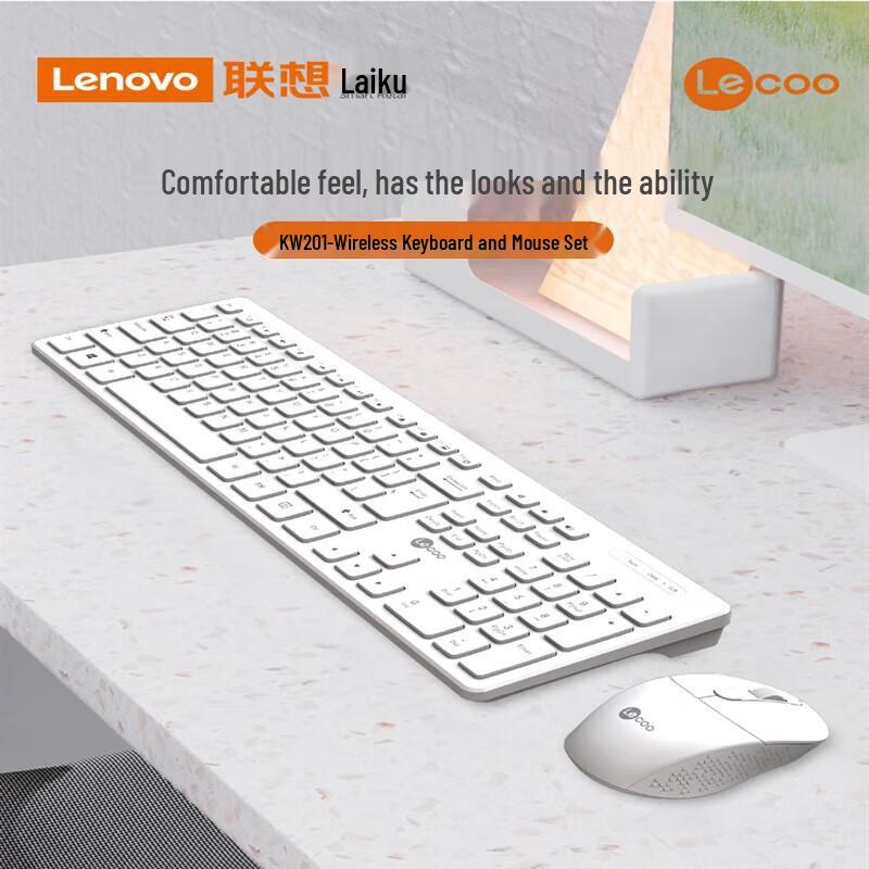 Lenovo Laiku KW201 Wireless Keyboard and Mouse Set