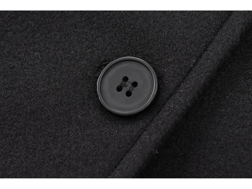 European & American Style 2024 Fall/Winter Women's Soft Lapel Long-Sleeve Coat with Pocket Detail