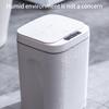 Auto Rubbish Bin LED Light Trash Holding One Button Switch Durable Space Saving Auto Rubbish Bin Kitchen Supply