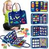 Hahaland Outing Cloth Picture Book Busy Board Montessori Toy Educational Toy for Boys and Girls Ages 1 2 3 4 5 6 Stringing Beads Finger Dexterity Numb