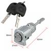 2PCS Metal Front Left Right Door Lock Cylinder Key for Volkswagen Jetta/Passat/Golf/Bora/Polo 604837167