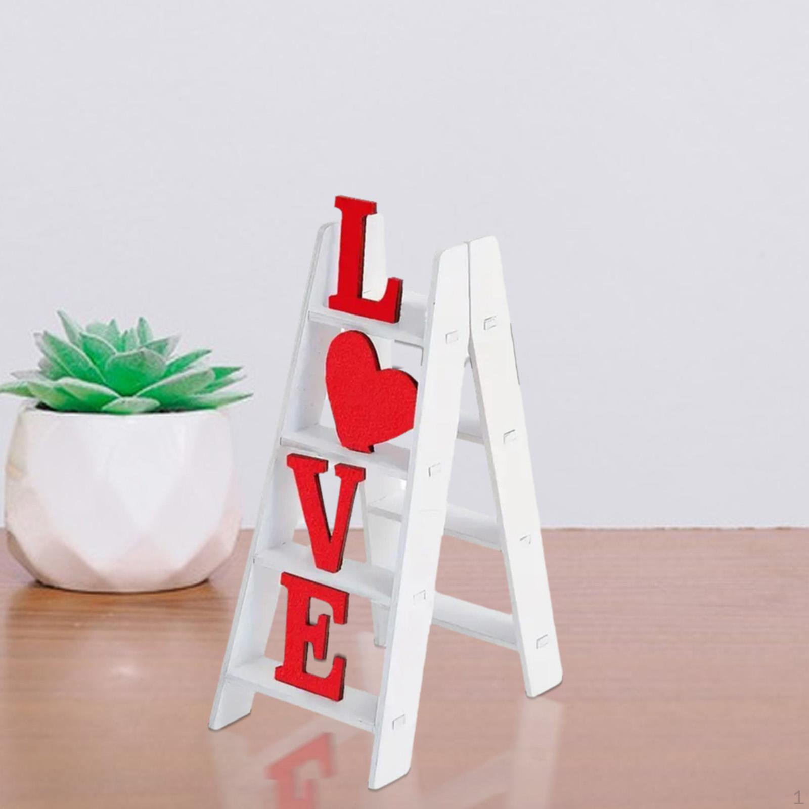 

Love Ladder Valentines Day Decoration Tabletop Versatile Gift Creative Compact Wedding Living Room Style A