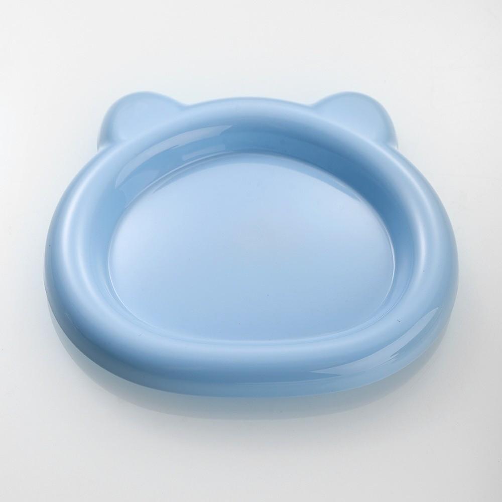 Durable Plastic PP Cat Bowls Little Bear Pastry Plate Kitten Bowl Cute Ins Dog Plate for Puppy Cat