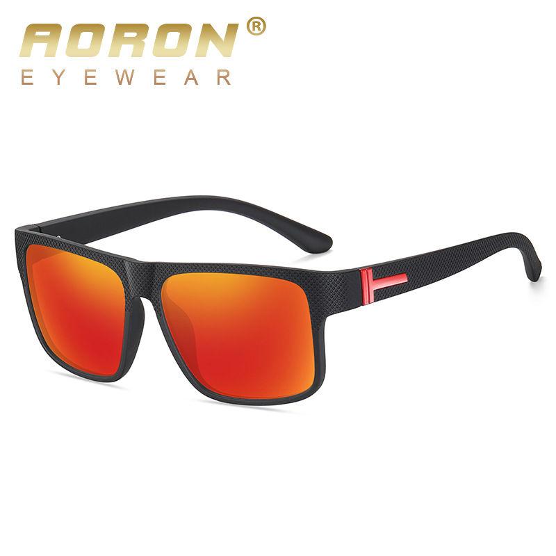 aoron Fashion Polarized Sunglasses Men Classic Sport Fishing Driving Sunglasses Colorful UV400 Anti Glare Eyewear for Man Male