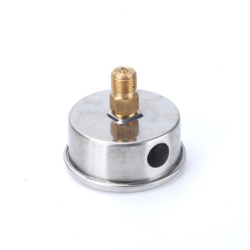 YN60Z Axial Seismic Pressure Gauge: Flangeless, G1/4 Hydraulic Vacuum – Ideal for Car Washes