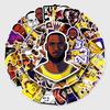 Set di 50 Adesivi Impermeabili di LeBron James per Laptop, Valigie, Auto