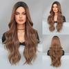 Fashion Women's Medium Gradient Long Curly Wig Big Wave Chemical Fiber Wig