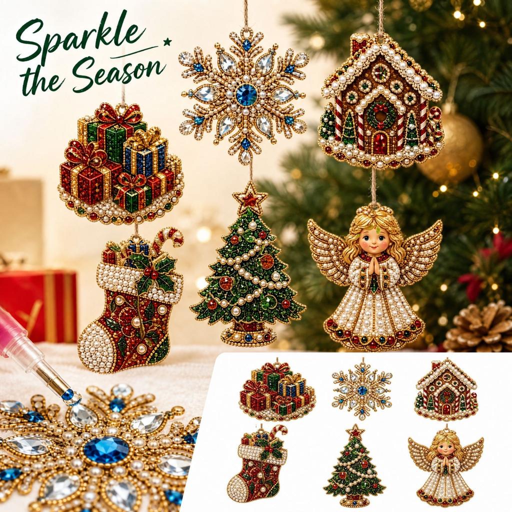 Christmas Tree Ornament Kit - DIY Hanging Decorations