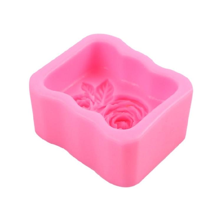 

3D Rose Scented Candle Mold Bear Mold Bear Candle Making Molds Flower Soap 1
