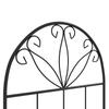Garden Trellis Set of 2 Metal Support for Climbing Plants - 51 X 120 Cm Black
