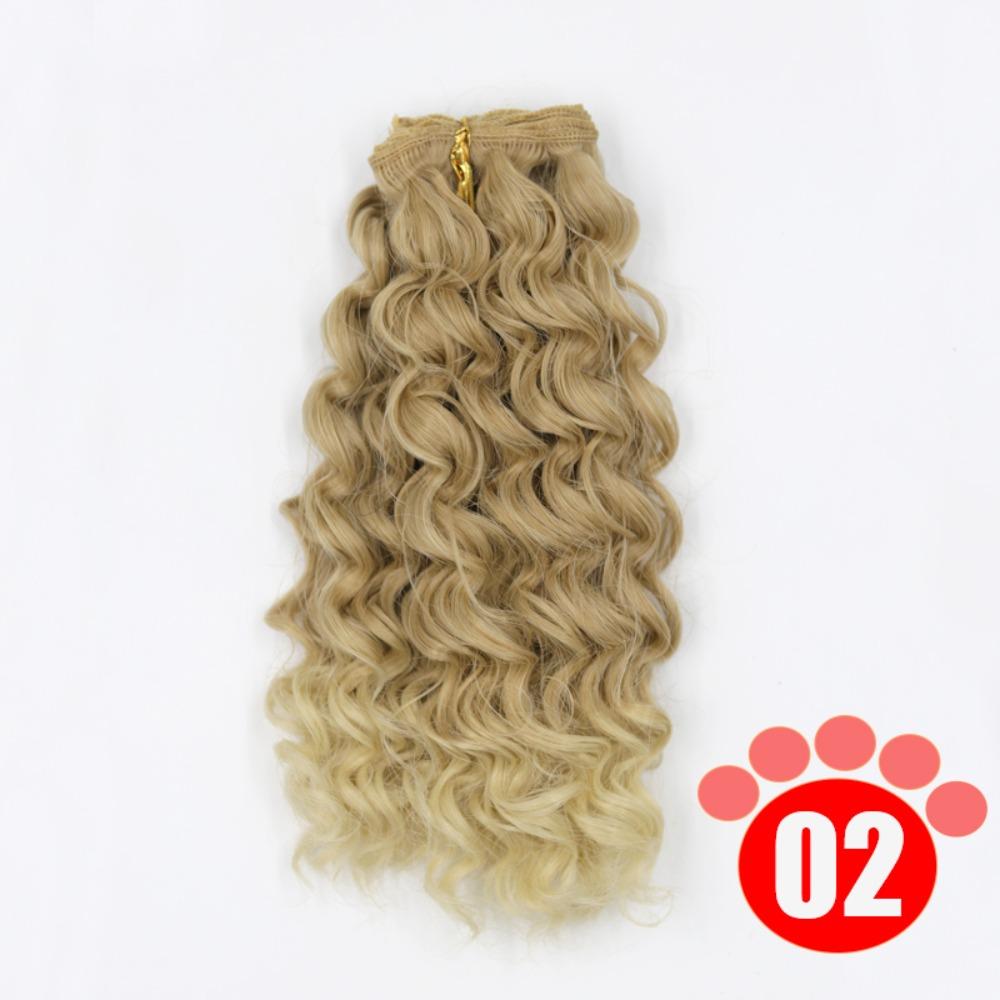 Gradient Color BJD SD Doll Hair Curly Hair Blyth Doll Wigs Accessories  Wig Making