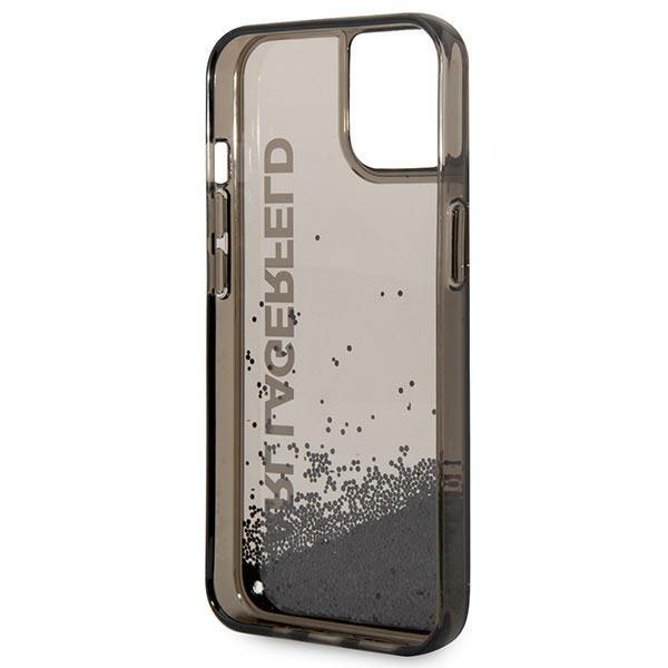 Karl Lagerfeld KLHCP14MLCKVK iPhone 14 Plus / 15 Plus 6.7" Black/black Hardcase Liquid Glitter Elong