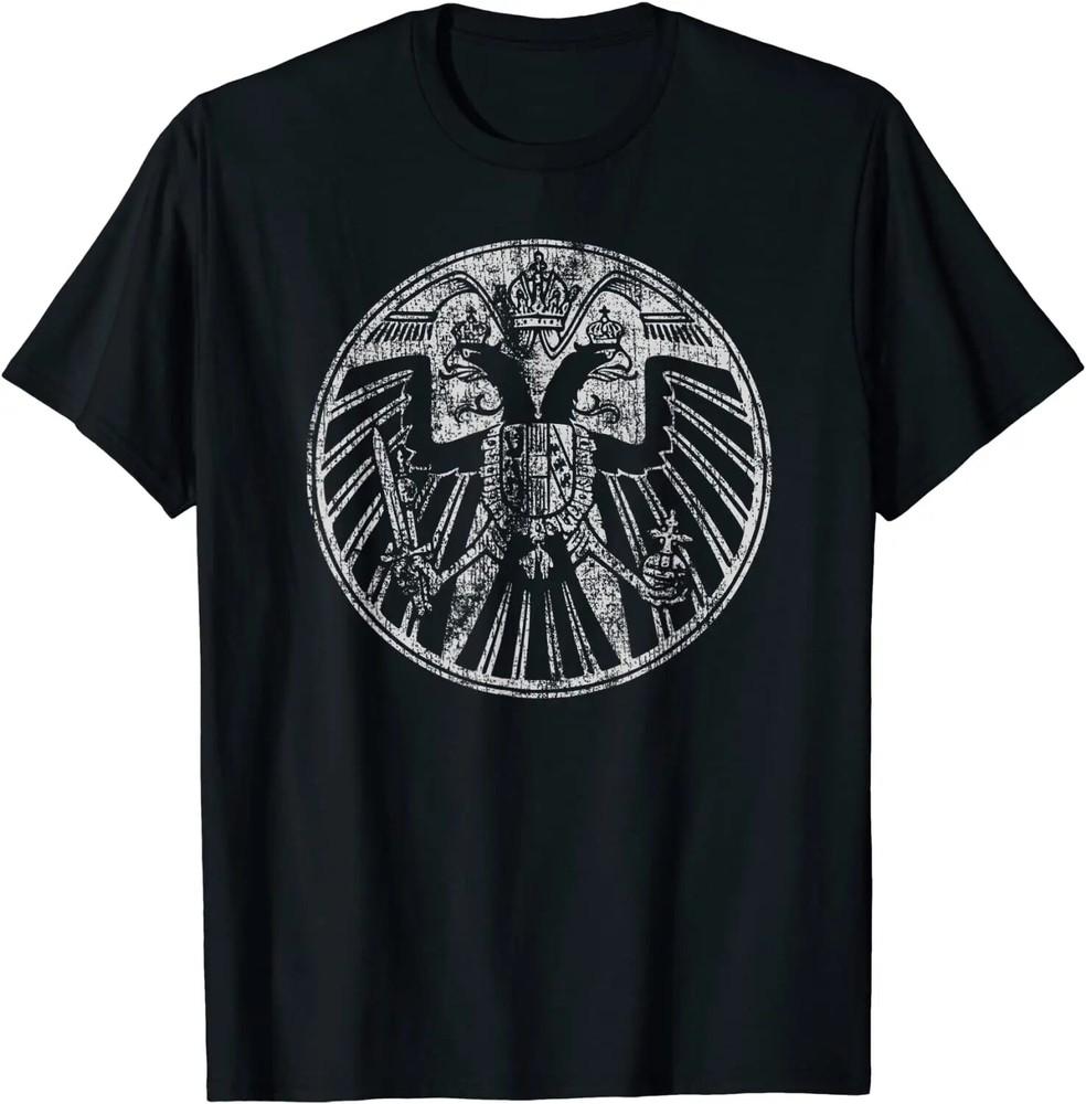 

Prussian Emblem Germany Holy Roman Empire Eagle T-Shirt 100% Cotton O-Neck Summe Unisex T-Shirt XXXXL