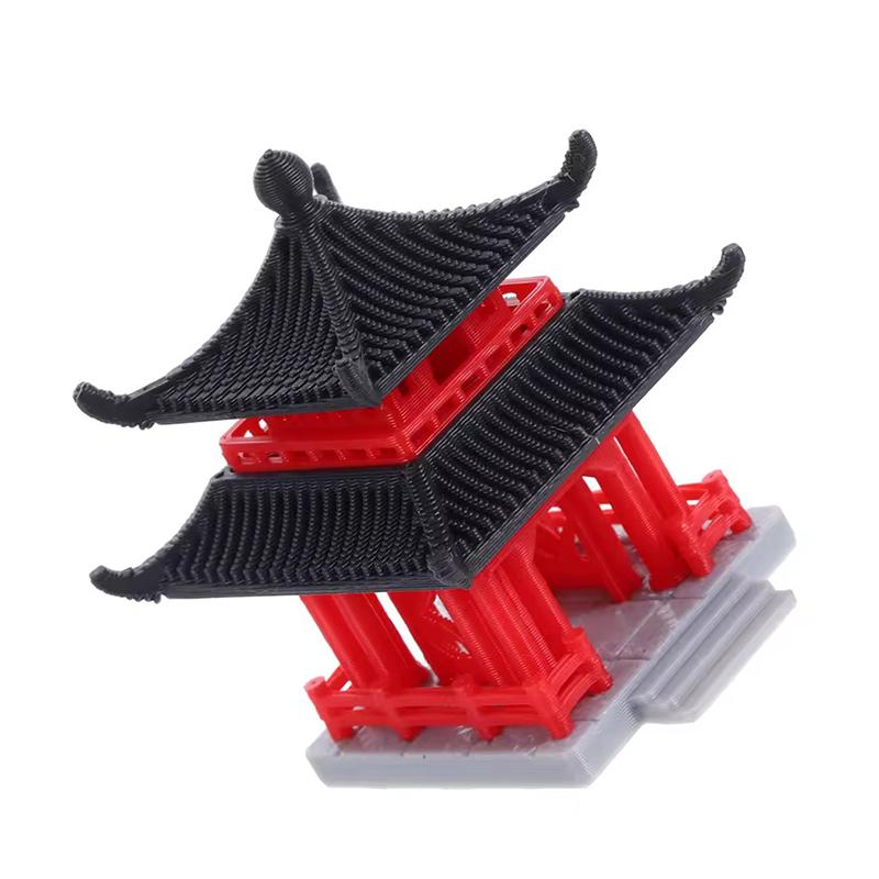Chinese Pagoda Statue Ancient Building Model Japanese Pavilion Decoration Miniature Rockery Aquarium Bonsai Ornament
