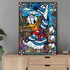 DIY Diamond Painting Donald Duck and His Nephew Cross Stitch Kit Mosaic Art Diamond Painting Full Circle Diamond Home Decoration