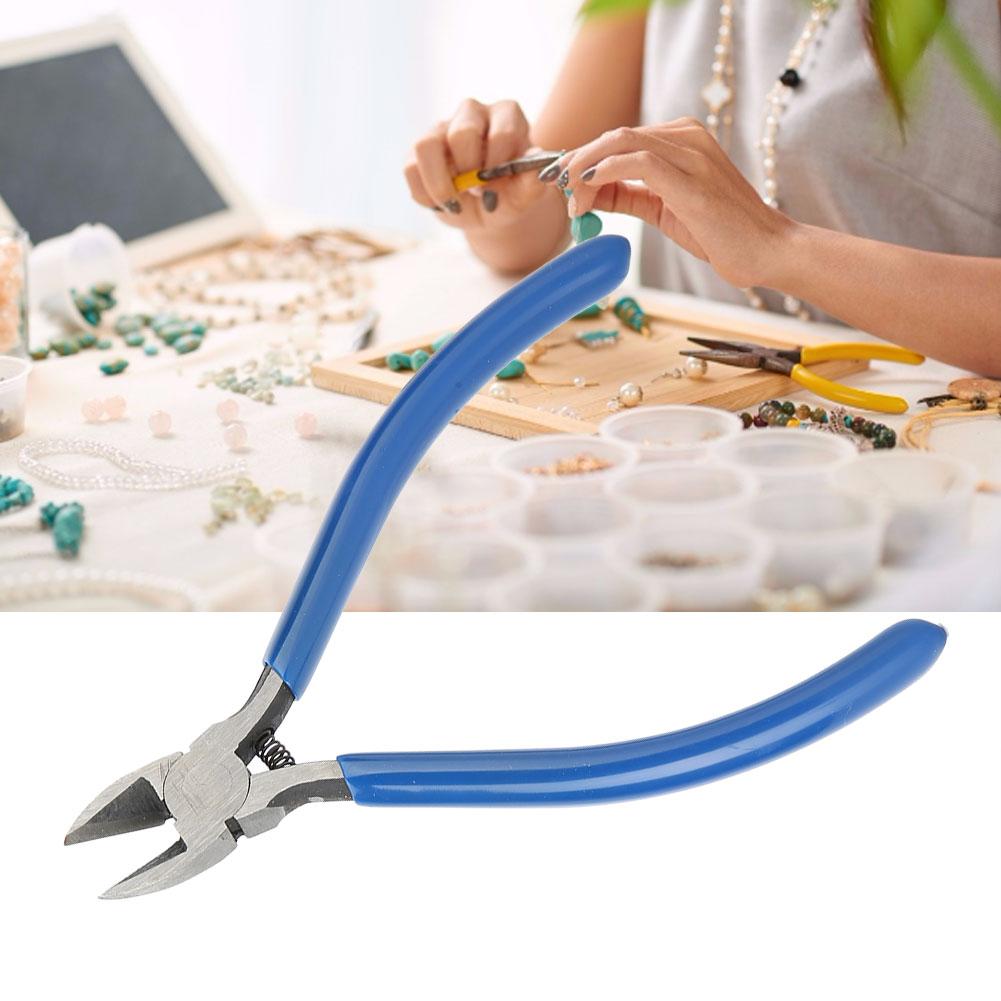 Mini Diagonal Pliers Hand Tool Pliers Cutter Jewelry Making Processing Accessory (Small)
