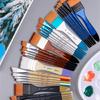 3 Set Nylon Hair Painting Brush Artist Paint Brush Watercolor Acrylic Paint Brush Drawing Supplies for Oil Painting