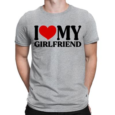 Ich liebe meine Freundin Lustiges Freund-Valentinstagsgeschenk Neuheit Herren T-Shirts #ILD8