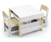 MILLY MALLY 5490 Furniture Set - Table and two chairs Sven Natural