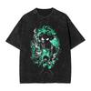 Washed Tee My Hero Academia Might and Dabi One for All Anime T-Shirt Streetwear T Shirts Fashion Tee Shirt For Man Short Sleeve Tees Oversize6