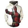 Men's Deadpool Sweatshirts Long Sleeve Hooded Coat Pullover Hoodies With Superhero Design