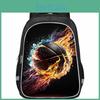 Spacious Basketball Backpack For Kids Gender Neutral Durable Oxford Cloth School Bag