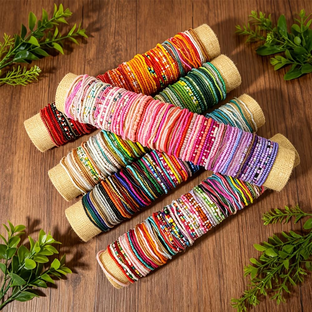 Random 60pcs Handmade Bead Colored Bracelets Shipped with Random Colors And Styles