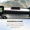CACE-Car Solar Digital Clock With LCD Time Date In-Car Temperature Display For Outdoor Personal Car Part Decoration