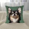 Capas de Almofada Decorativas com Estampa de Chihuahua para Cadeira Sala de Estar Capa de Almofada Aconchegante com Zíper Capas de Almofada para Sofá Quarto Decoração de Casa Interior