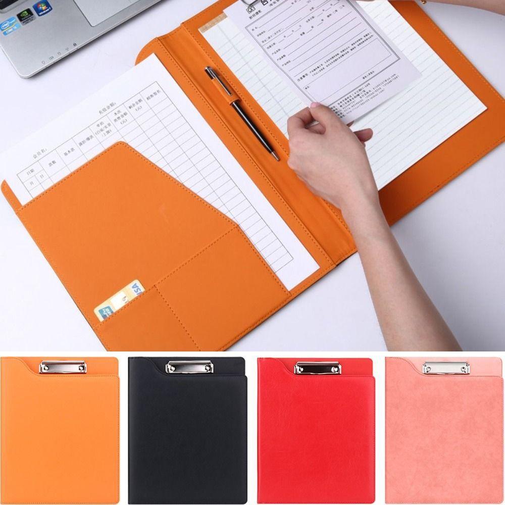 With Pen Holder A4 File Folder Clipboard With Cover Over Flip File Writing Pad  Meeting