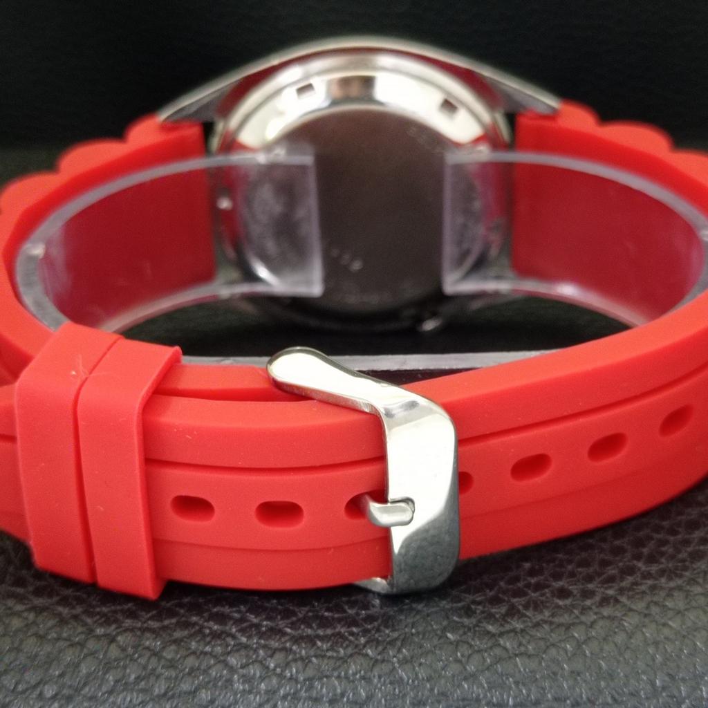 AUTOMATIC 7009A VINTAGE SEIKO 5 JAPAN MENS RED COLOR DIAL WATCH A701579-5 R206b-a701579