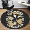 1pc Therapy Healing Relax Office Round Area Rug,  Mat Suitable For Office, Under Office Chairs Bedroom Living Room Home Decor, Room Deco
