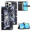 For iPhone 16 Pro Leather Phone Case Cross Texture Pattern Printing