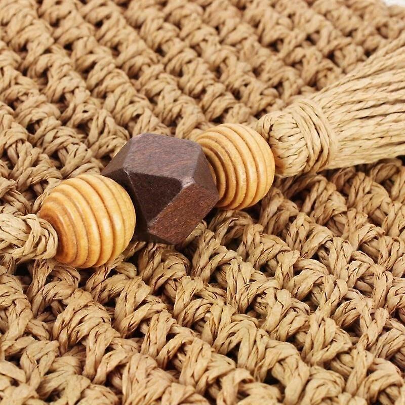 Handwoven Straw Crossbody Bag, Women's Vacation Beach Shoulder Purse