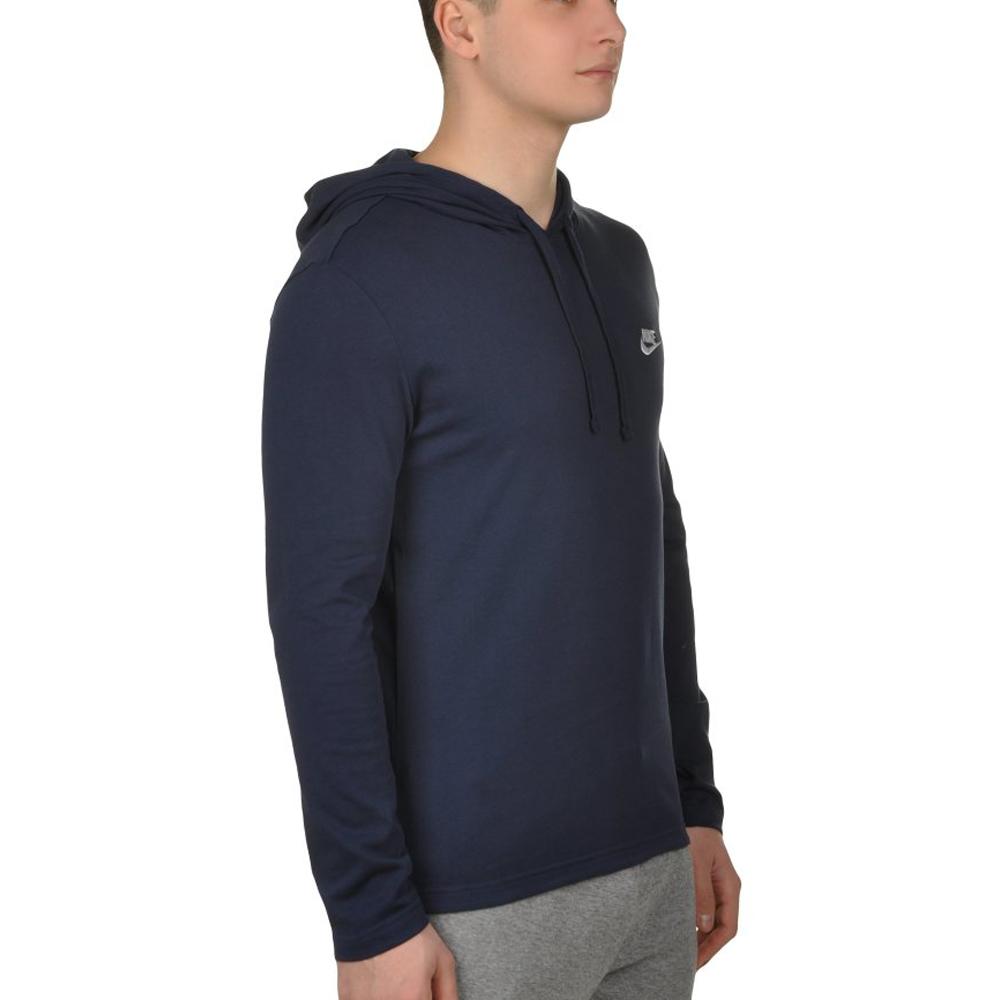 Nike Casual Sport Long Sleeve Hoodie Men Tops Dark-Blue 807249-451