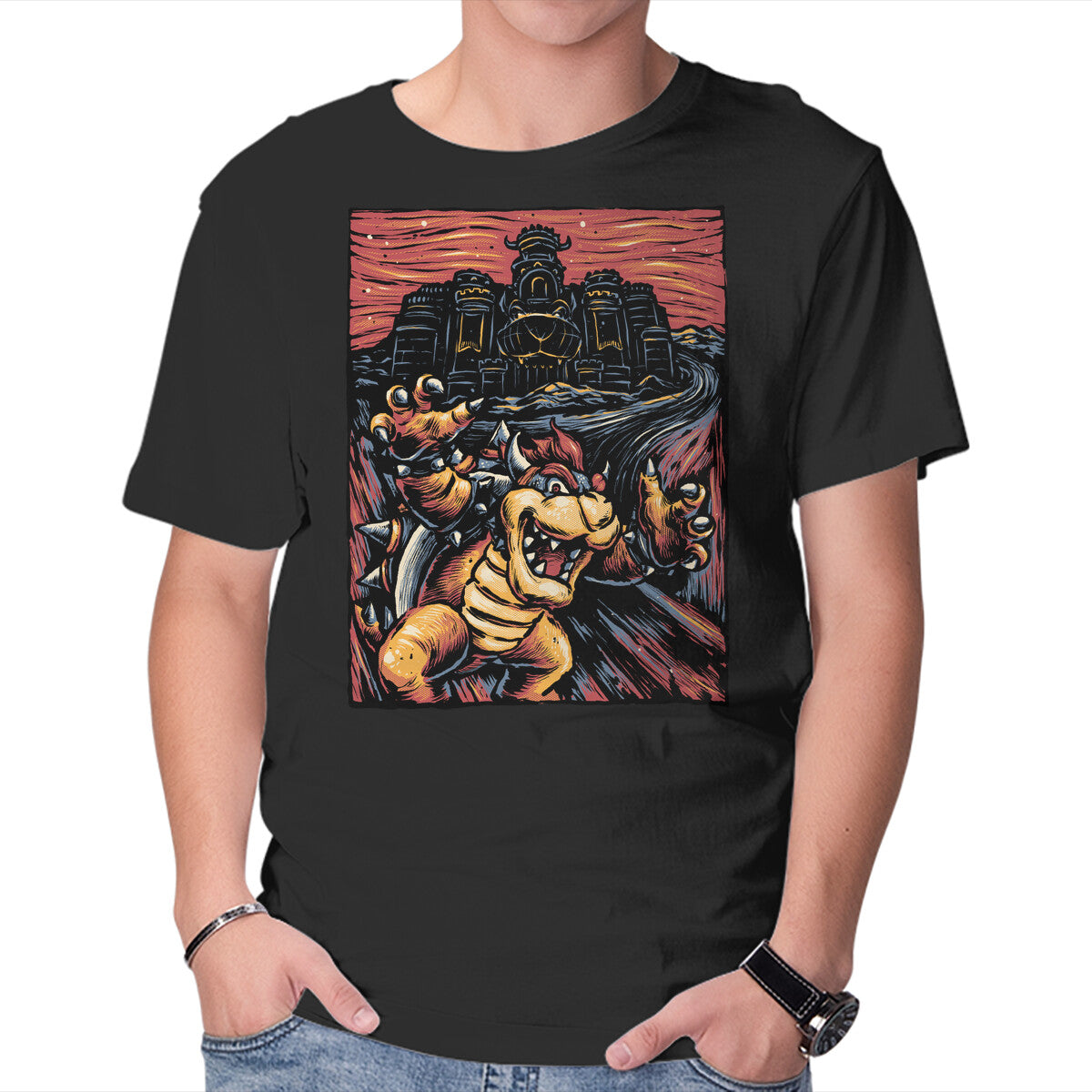 Unisex Crew Neck T-Shirt Scream For The Princess Graphic Short Sleeve Casual Tee XS