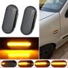 1Pair for Ford C-Max Fiesta MK6 Focus MK2 Fusion Galaxy Scroll Blinker Lamp Dynamic Flashing LED Turn Signal Side Marker Light