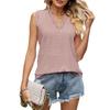Women's Summer V-Neck Vest T-Shirt with Lace Trim Sleeveless Top