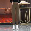 2024 New High Waist Velvet Harem Pants - Slim, Warm, Loose-Fit Trousers for Autumn & Winter