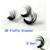 54Row 30D-100D 5D Fluffy Thick Lashes Clusters 9-16mmMix Wispy Individual Lashes Extensions Clusters DIY Makeup False Eyelashes